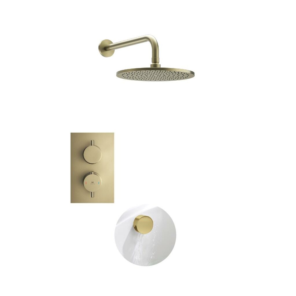 Brushed Brass Bath Kit Mylife Bathrooms