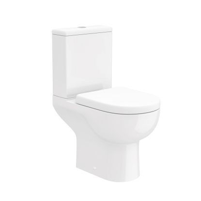 Foye Open Back Pan, Cistern & D-Shape Seat