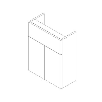 Stockton Slimline 2 Door Basin Unit