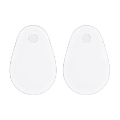 White Hinge Covers for Square Seats (Tear Drop)