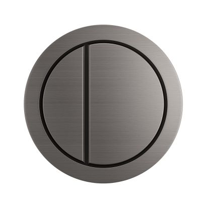 Solution Round Dual Flush Button Gun Metal