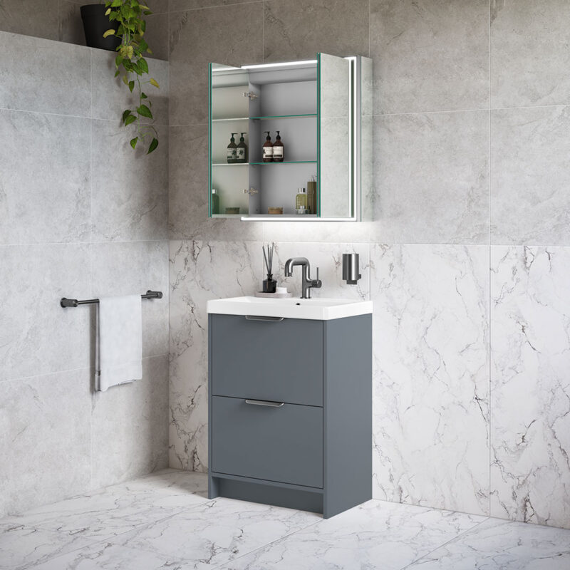 Maya LED Mirror Cabinet - Image 11