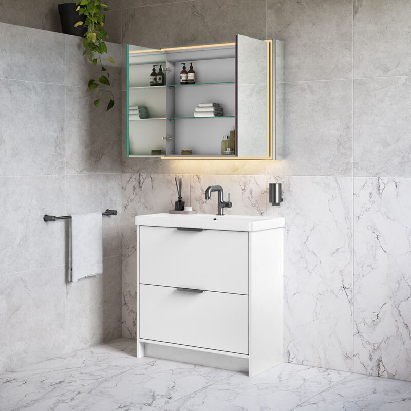 Maya LED Mirror Cabinet - Image 17