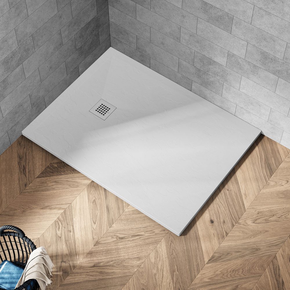 Slate Shower Trays White MyLife Bathrooms