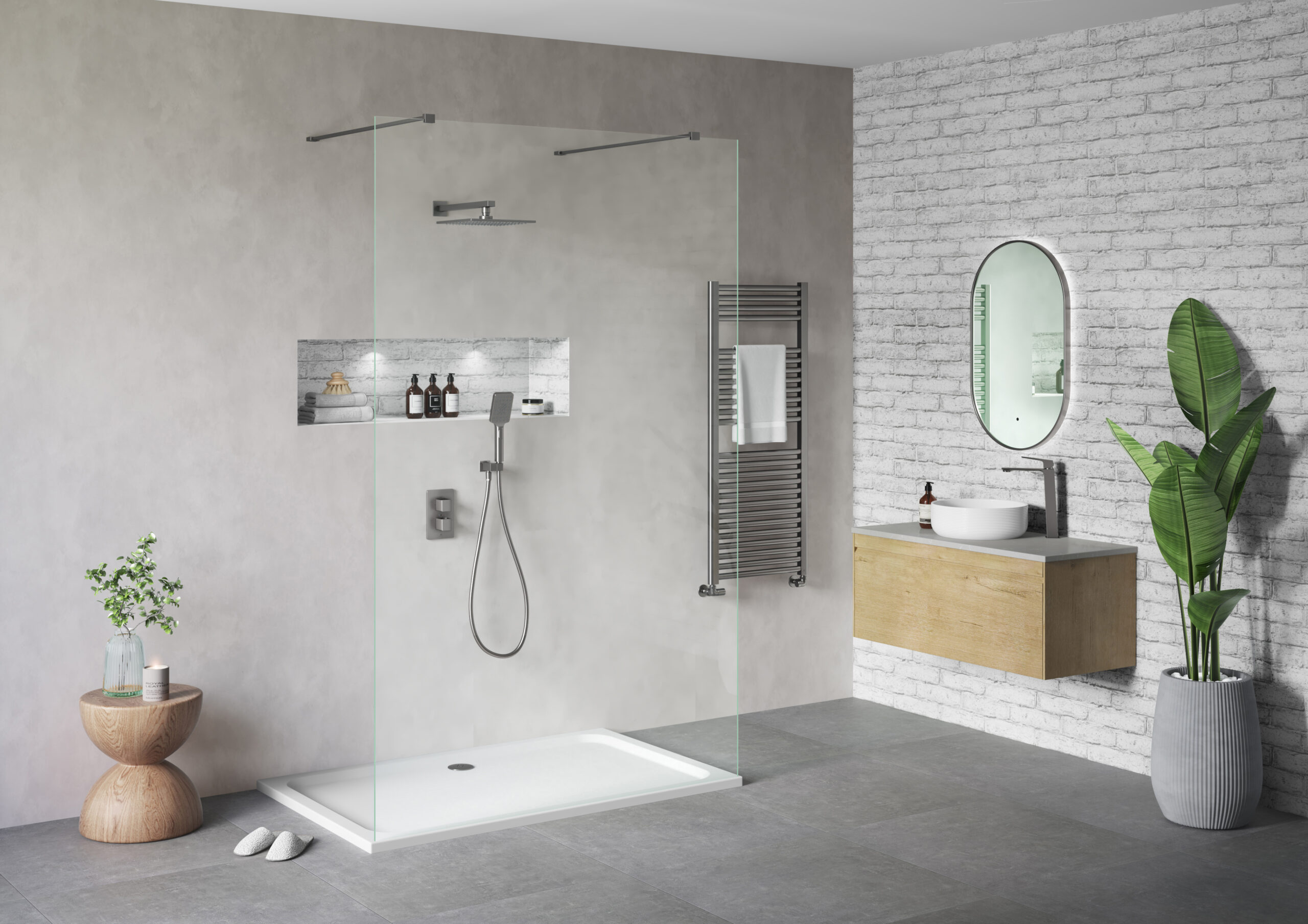 Set in Concrete – Embrace the Raw Beauty of Cement & Gun Metal in Bathrooms