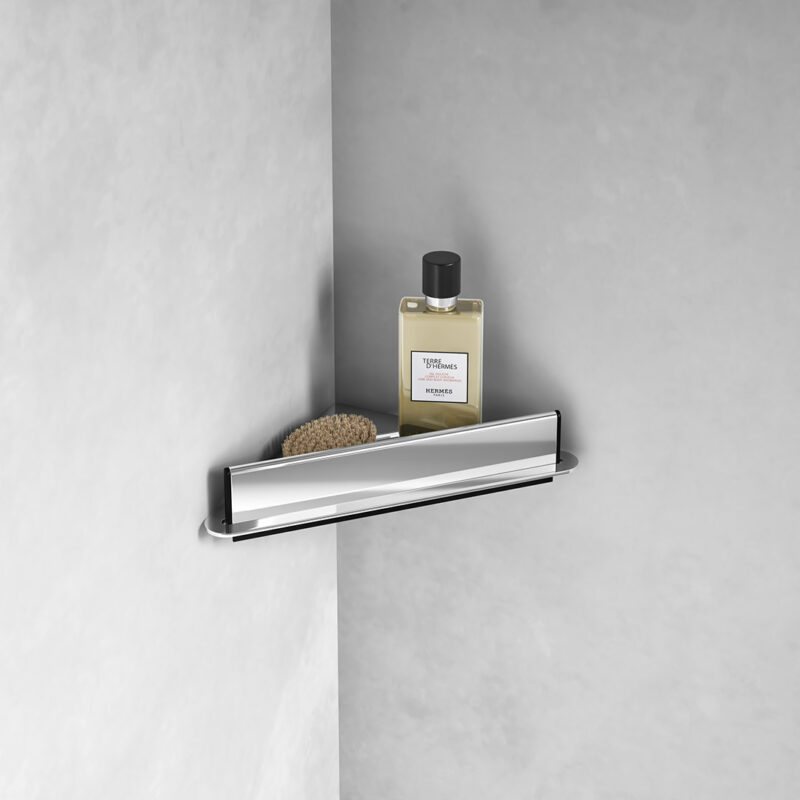 Corner Shower Shelf & Wiper - Image 5