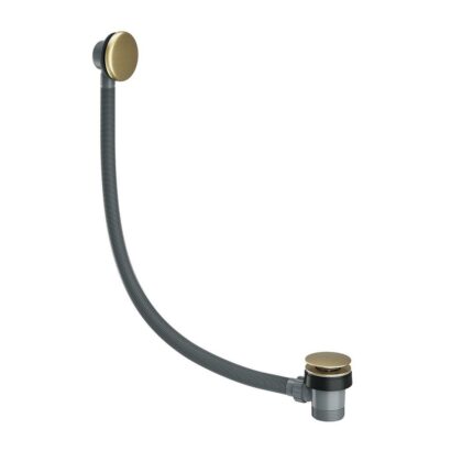 Brushed Brass Spring Bath Waste Easy Clean