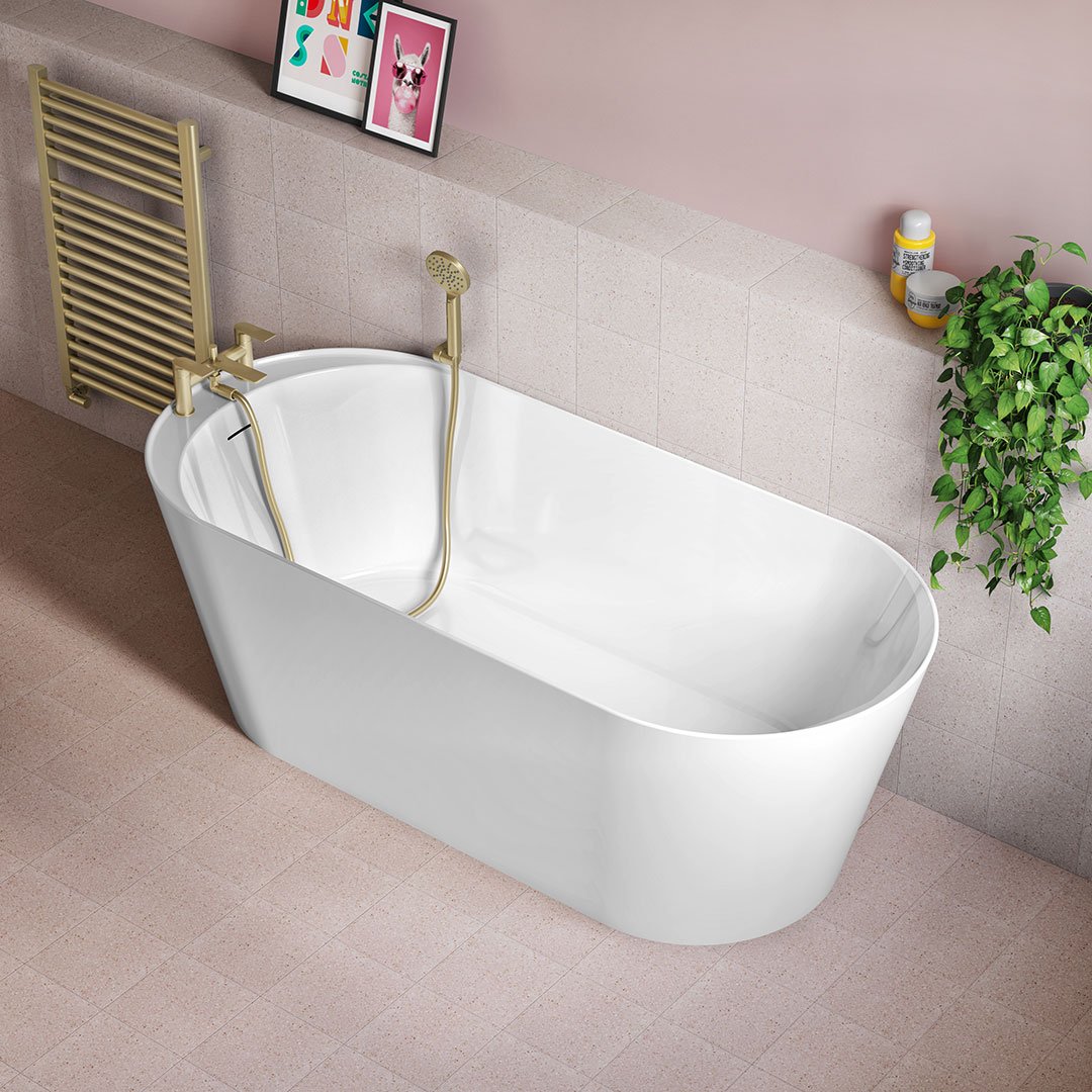 Maine 1700 Thin Edge Freestanding Acrylic Bath - Image 2