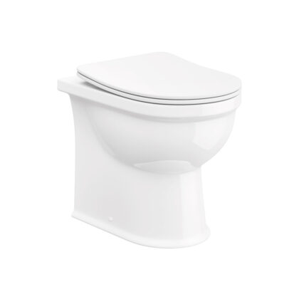 Farnham Back To Wall Rimless Toilet Pan & Slim Soft Close Seat