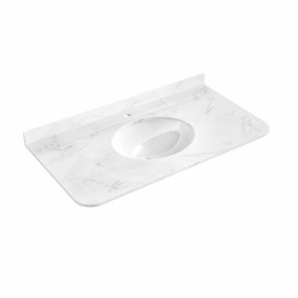 Farnham 1000mm Carrara Marble Worktop & Basin