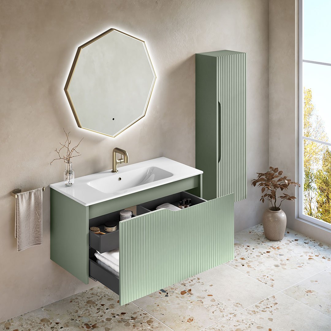 Serra 1000mm Fluted Wall Unit - Image 7