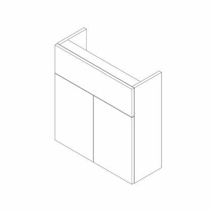 Stockton Slimline 600mm 2 Door Basin Unit Kit