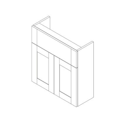 Gresham Slimline 600mm 2 Door Basin Unit Kit